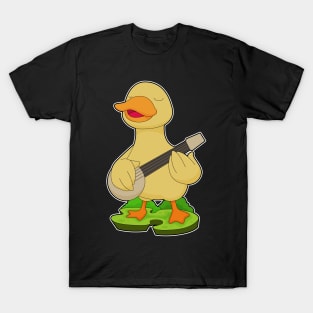 Duck Musician Guitar Music T-Shirt